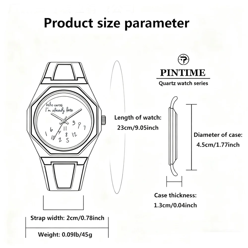 ساعة يد كوارتز إلكترونية رياضية للرجال، تصميم بسيط مستوحى من الرسوم المتحركة، إبزيم إغلاق خفيف الوزن للجنسين، ساعة للطلاب #6