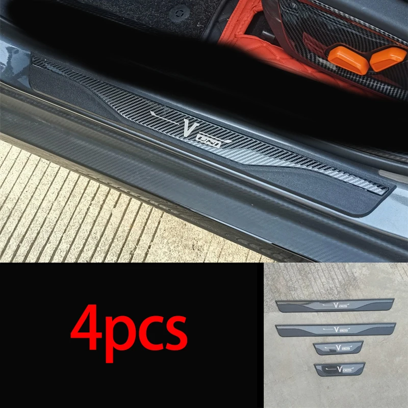 4pcs for Changan UNI-V 2022 2023 Welcome Pedal Door Sill Strip Protective Univ Strip Decorative Anti Tread Strip