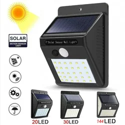 Powerful LED Solar Lamp With Motion Sensor Outdoor IP65 Waterproof Wall Lights Garden Garage Security Decoration Street Lamp