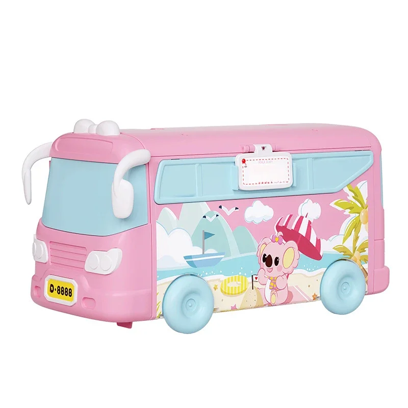 RV Playhouse ของเล่นเด็กห้อง DIY Mini Princess Villa ปราสาท Cabin สาวของขวัญ