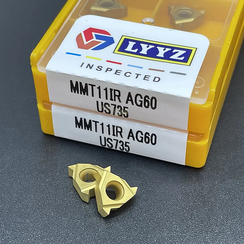 Mm t11er mmt11ir ag60 vp15tf/us735/ue6020スレッドカッティングツール超硬インサートcnc旋盤工具工作機械