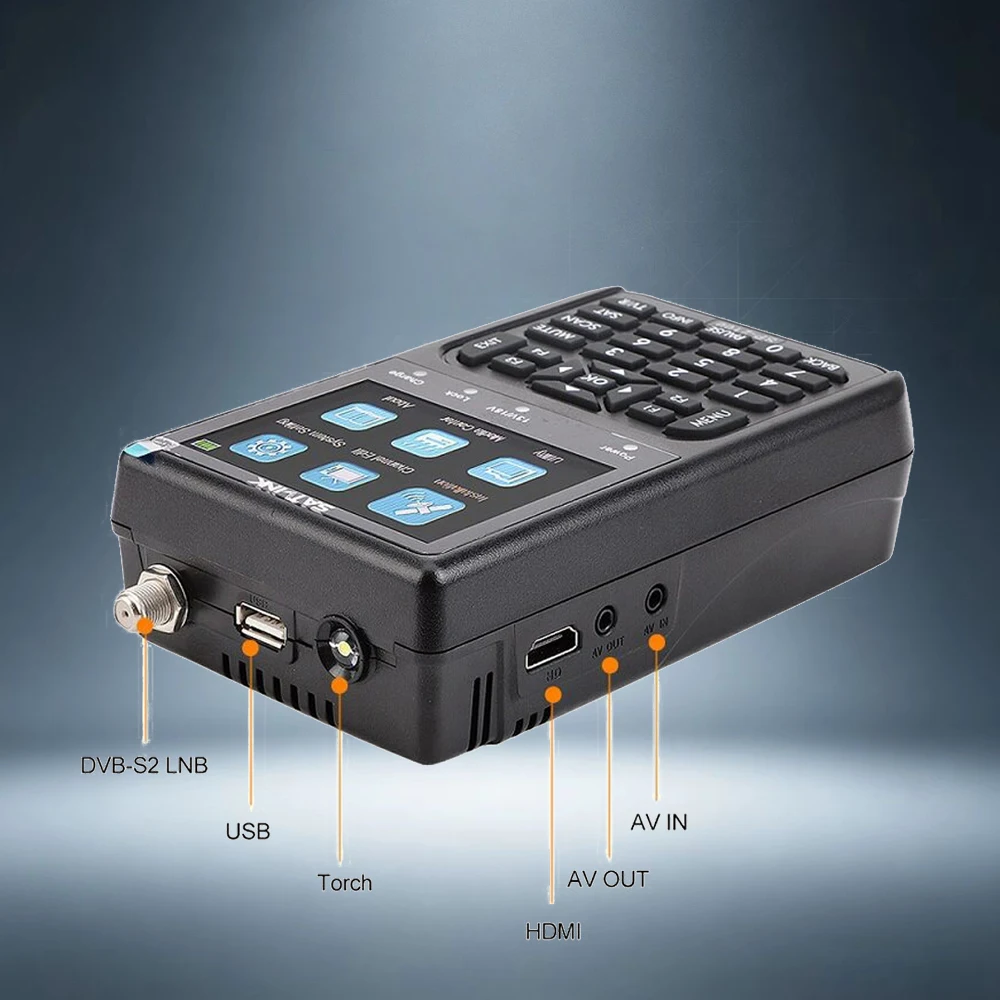 SATLINK SP-2100 HD Digital Satellite Finder Meter DVB-S/S2 MPEG2/MPEG4 3.5 Inch Color LCD Screen Signal Locator