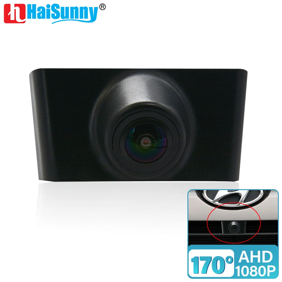 

HaiSunny 170 градусов AHD 1080P камера переднего вида для Hyundai IX35 2010 2011 2012 2013 Водонепроницаемая камера ночного видения для автомобиля