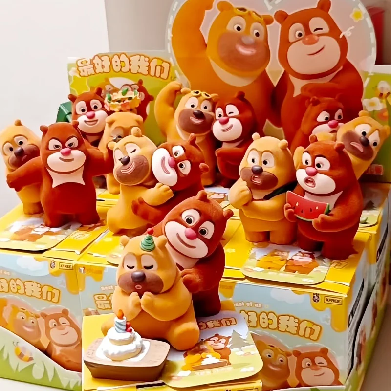 

New Hot Boonie Bears Big Bear And Little Bear The Best Of Us Blind Box Figure Display Movie Merchandise Surprise Holiday Gift
