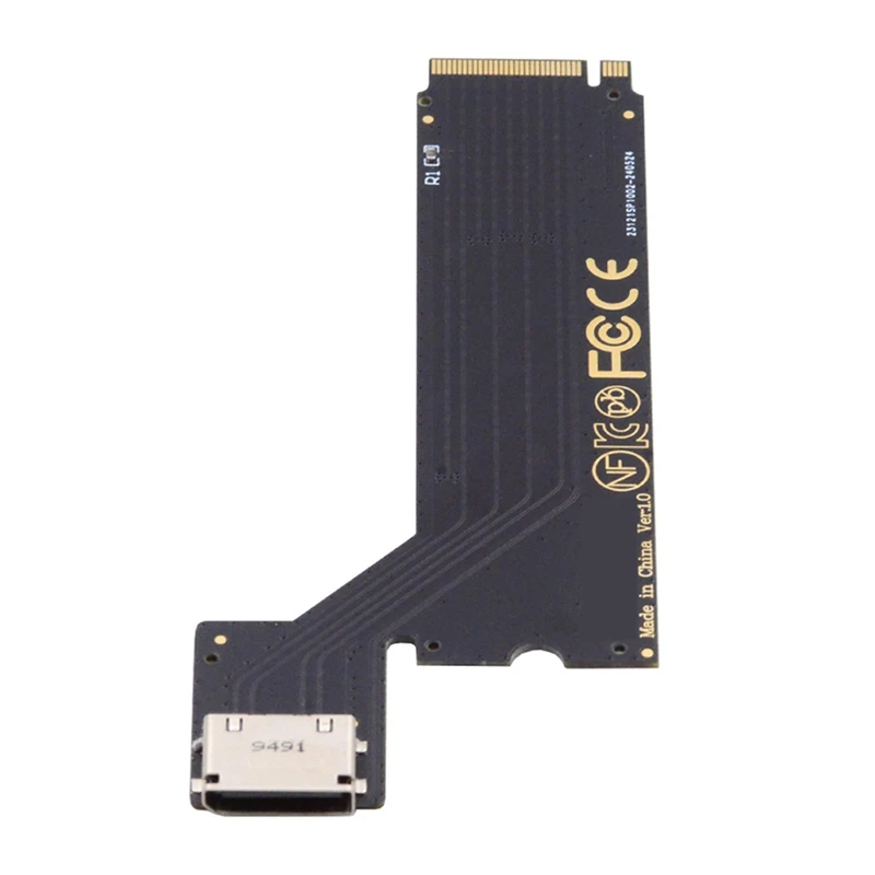 PCI-E4.0 M.2 M-Key To Oculink SFF-8611 SFF-8612 Host Adapter For 2024 Thinkbook 14+ AMD8845 External Graphics Card & SSD