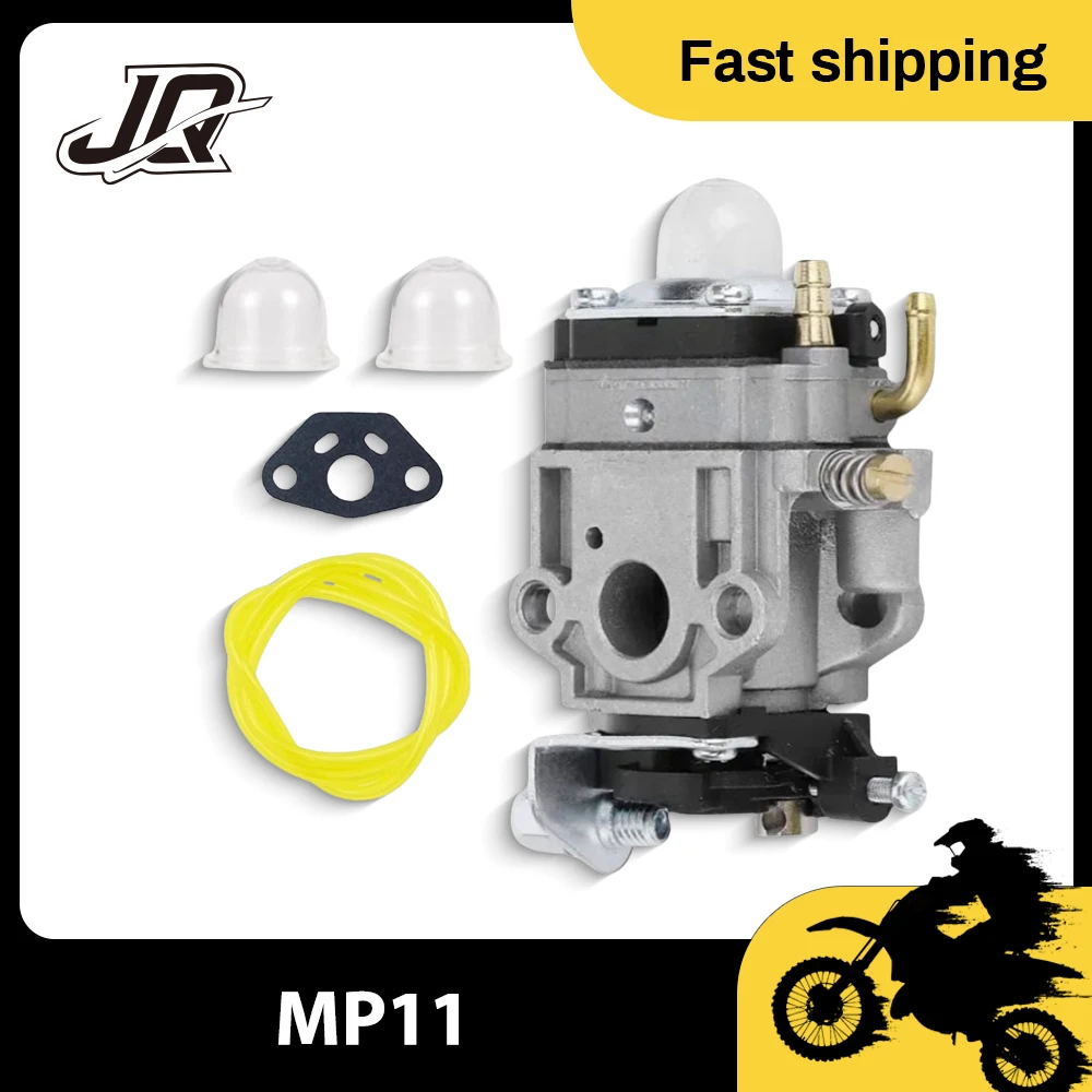 

For Walbro TH26 MP11 11mm Chainsaw Brush Cutter Carburetor For 1E34F 1E36F WYJ-138WYK-186 26cc 33cc 2 Stroke Lawn Mower Engine