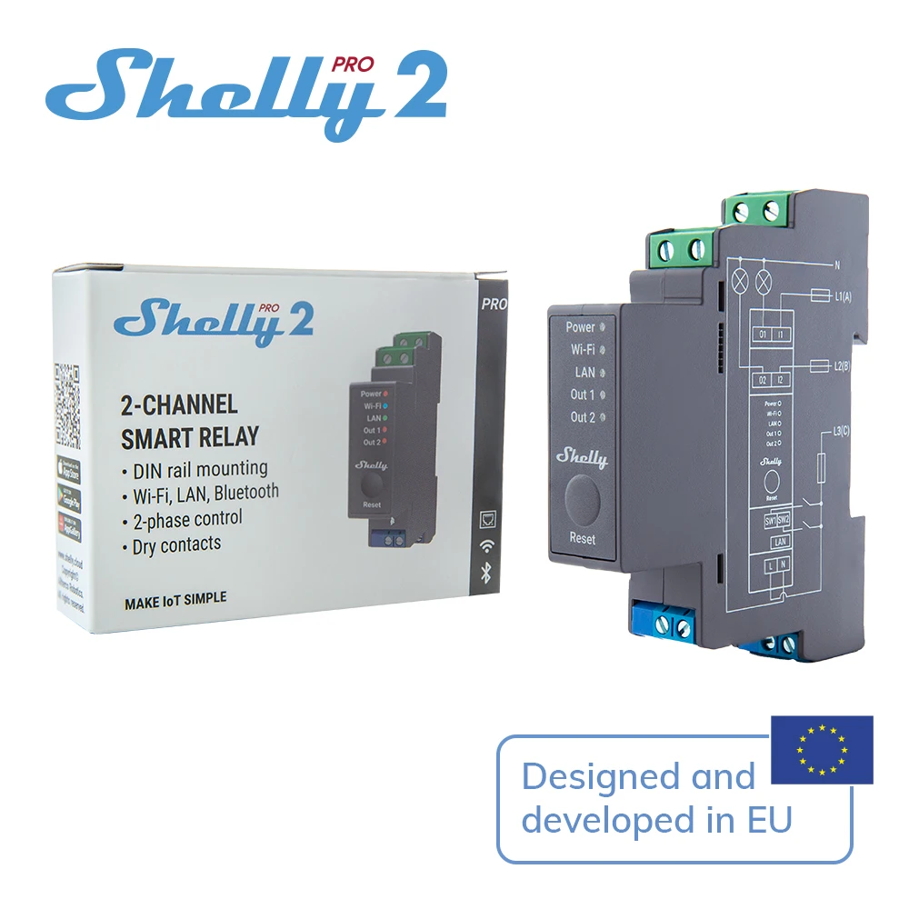 Imagem -06 - Shelly-pro Din Rail Relé Switch Wi-fi Características de Segurança Aprimoradas Compatível Mais Usado Plataformas de Automação Residencial Canais