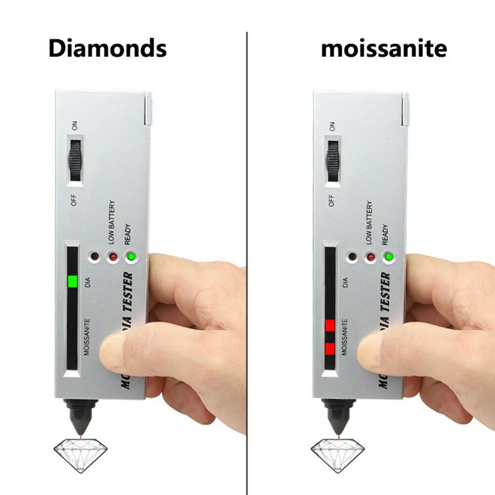 Home Moissan Tester Silver Detector Pen Diamond High Accuracy Jewelry Tools LED Moissanite Tester Plastic/Alloy Sensors 4pcs/Set