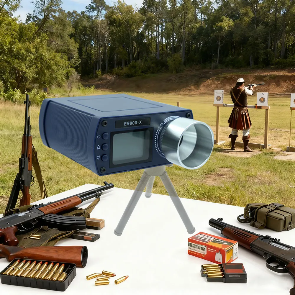 

E9800-X Bullet Firing Speed Chronograph with LCD Display - High Precision Shooting Chronoscope for Tactical Hunting & Ball Sport