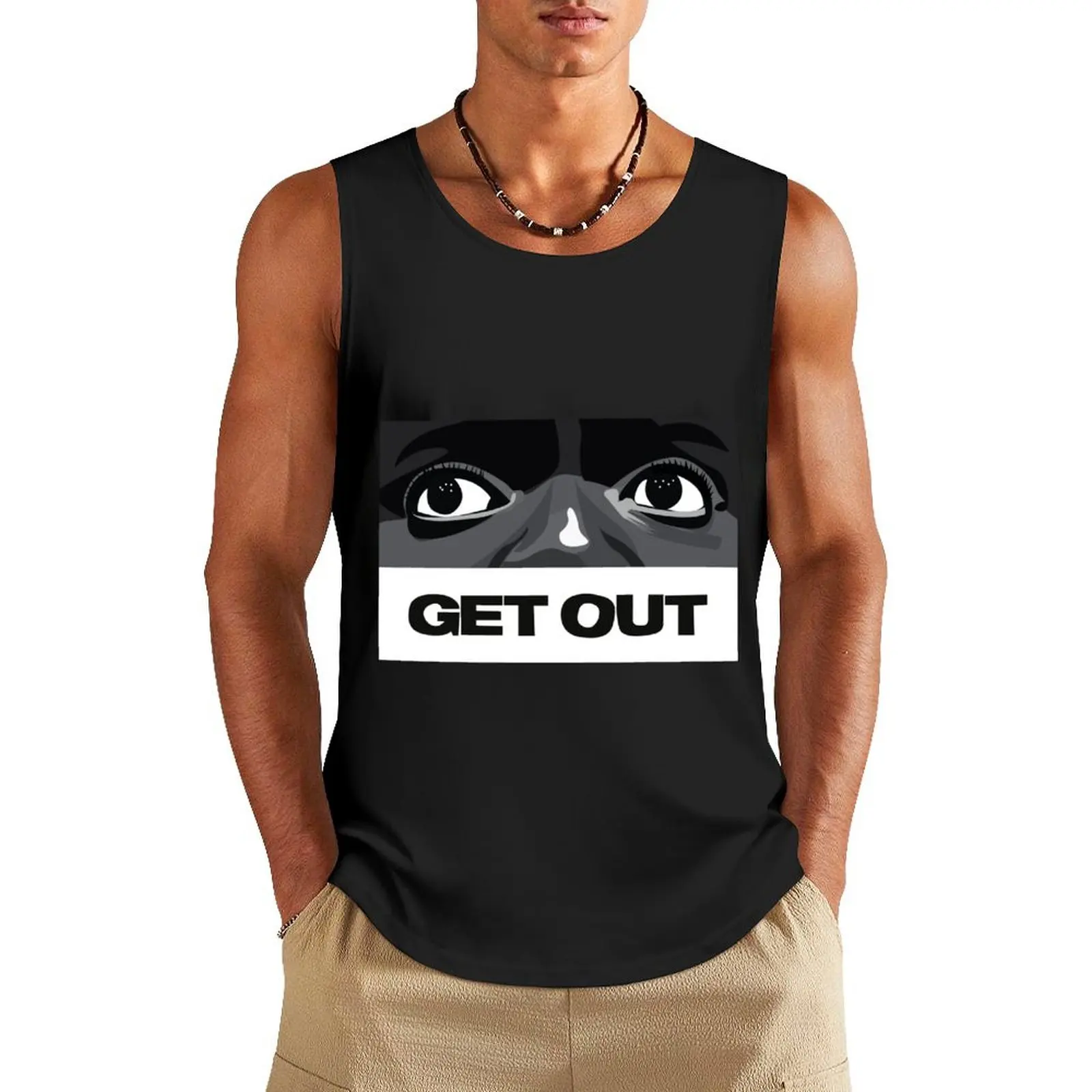 

Get Out Tank Top running shirt underwear sleeveless tshirts for men