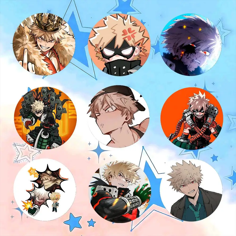 Cool-Katsuki BakugoS Badge Pins For Friend, Backpack, Clothing, Collectible Accessories, Jewelry Gift