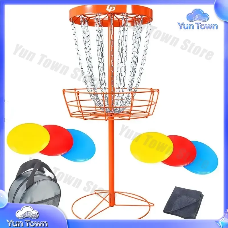Golf Game EE Rack for Outdoor Leisure Disc Golf Basket Target Practice Equipment for Disc Golf Games and Backyard Sports