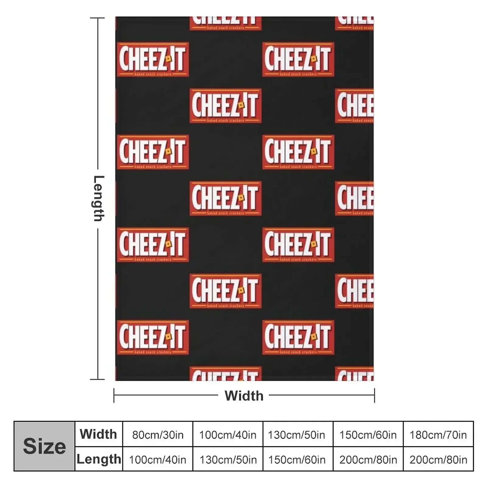 Cheez It Logo Throw Blanket Thermals For Travel Baby Flannel Blankets