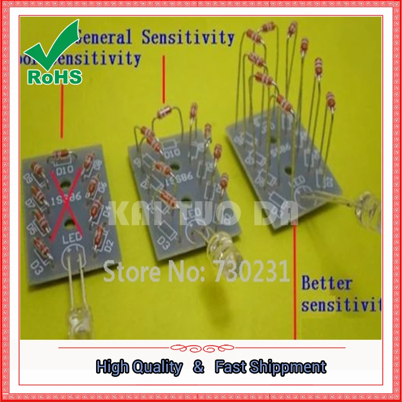 NO Need Power Mobile Phone Signal Flash Light Radiation Power DIY Kit Cheaper Module Board