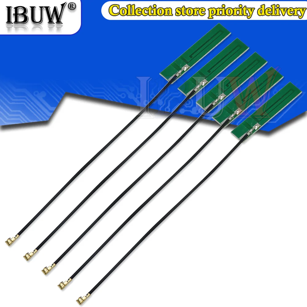 5PCS WIFI 2.4G 3dbi PCB Antenna IPX IPEX WLAN Laptop Bluetooth Zigbee Wireless Module SIM900 SIM800L SIM908 SIM800C