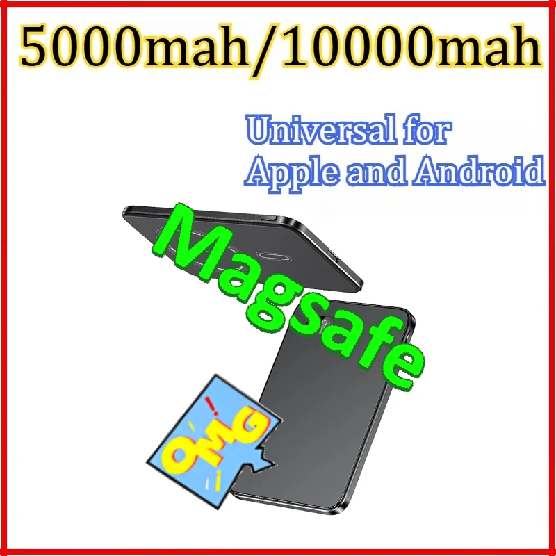 

【3C Certification】Magnetic Wireless Fast Charging LED Display Portable Battery For iPhone For Samsung Mobile Phone 5000/10000mAh
