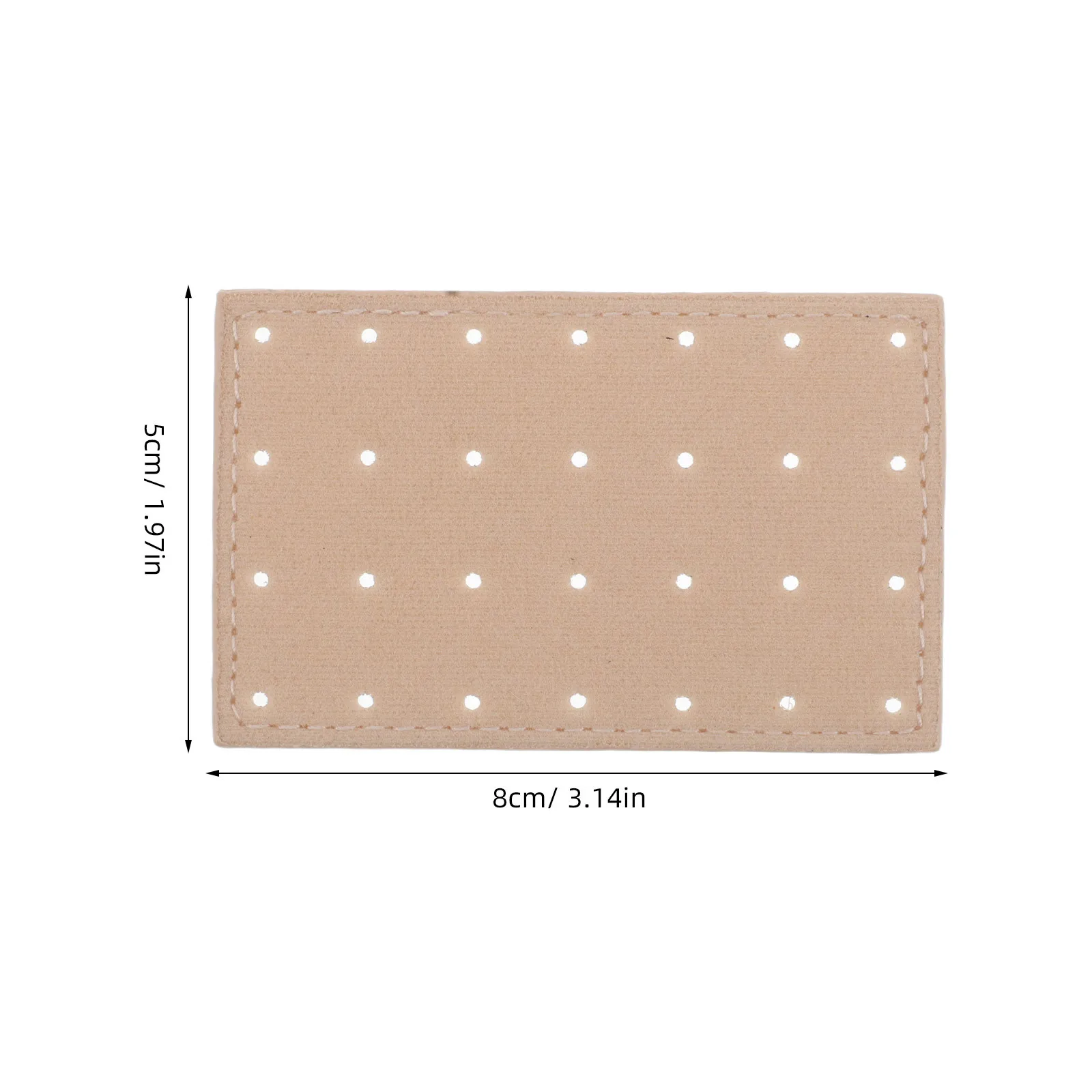 6 قطعة لوحة تخزين القرط المحمولة متعددة الفتحات منظم النسيج للسفر والمنزل قرط الاذن المرصع عرض الأذن ترصيع رف شاشة #2