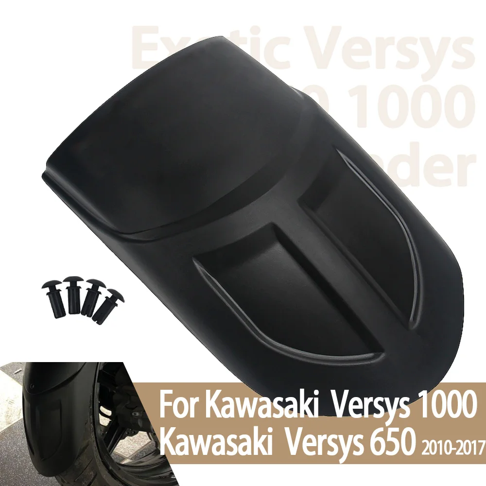 Guardabarros delantero para motocicleta, accesorios para Kawasaki Versys 650, extensión de defensa de motor