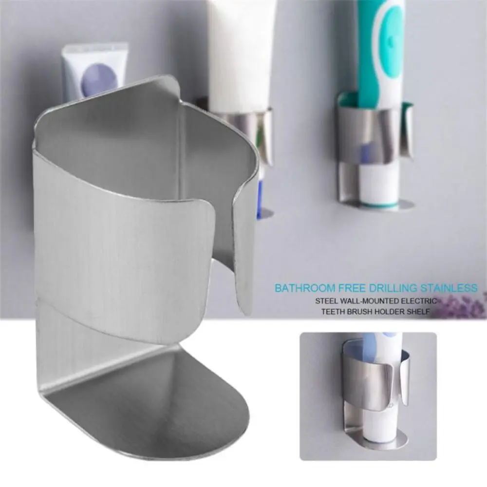 Electric Toothbrush holder Toothpaste Organizer Stand Rack Stainless Steel Wall-Mounted Holder For home Bathroom Accessories