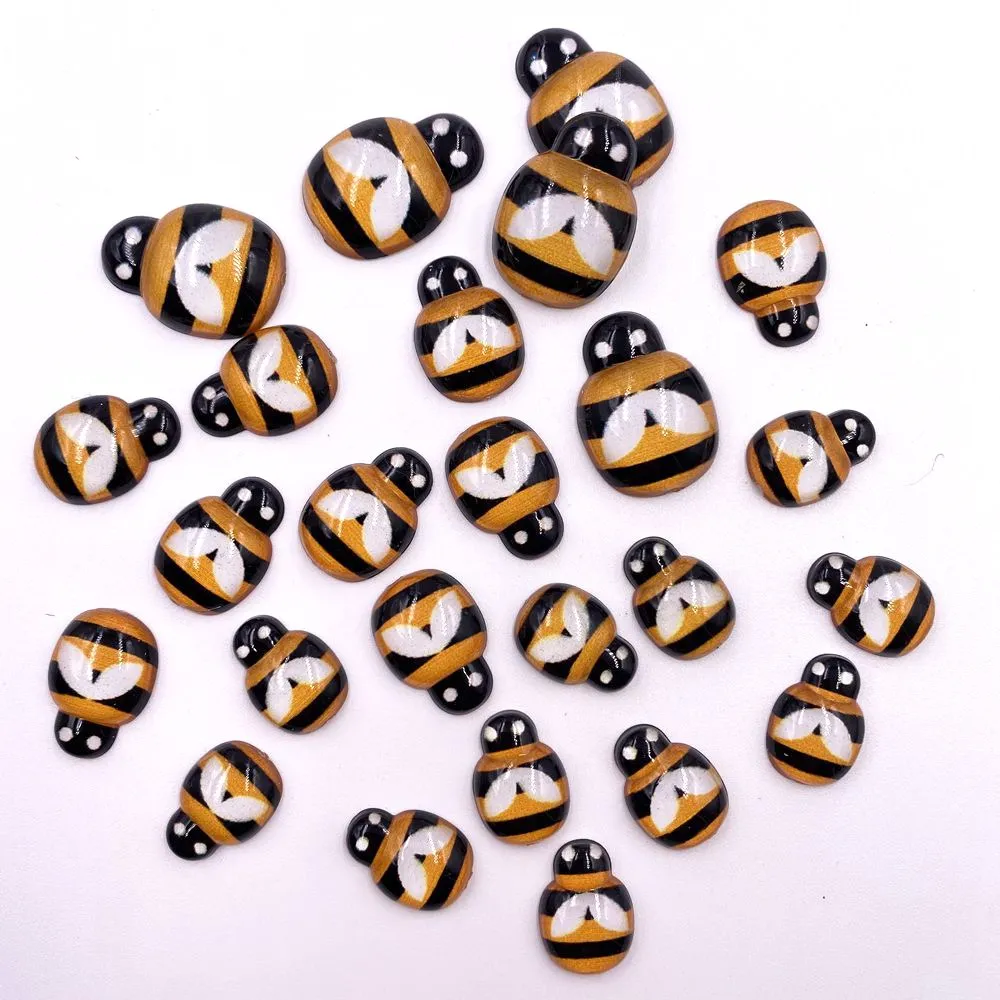 Resin Colorful Cute Honeybee Flatback Cabochon Rhinestone DIY Scrapbook  Decor Home Crystal Figurines Craft Accessories