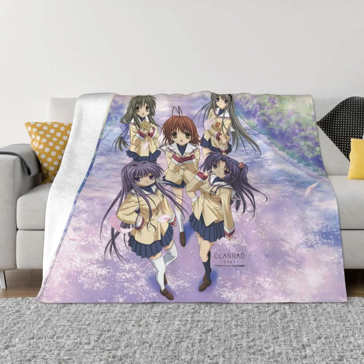 

BKwJvyc Blanket Flannel Printed Portable Ultra-Soft Throw Blanket for Bed Couch Quilt