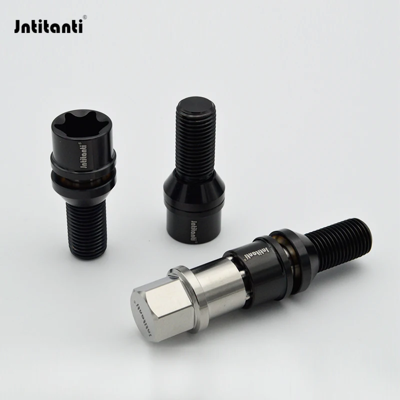 

Jntitanti Gr5 titanium wheel bolt lug screw M12x1.25x28-45mm Torx with free cone washer