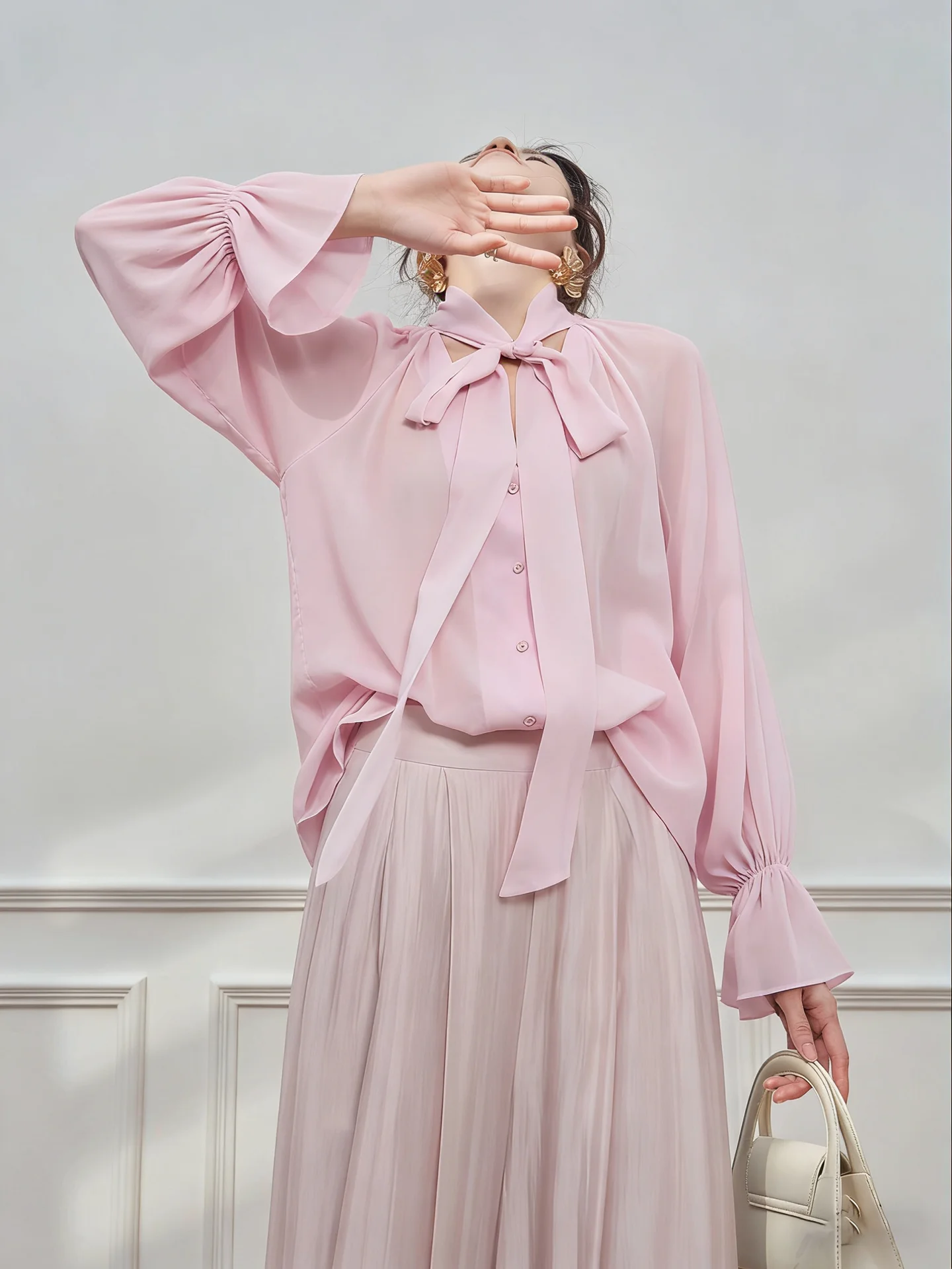 

Pastel Purple Misty Feel Shirt Top Half-length Skirt Set Women's 2026 Ultra-popular Youthful One-piece Summer Fashion Ensemble
