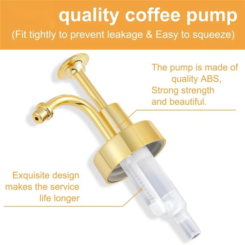 MOPHE-Dispenser per sciroppo di caffè a prova di perdite da 16 Oz/500 ml Accessori per bicchieri con design a imbuto e pompa