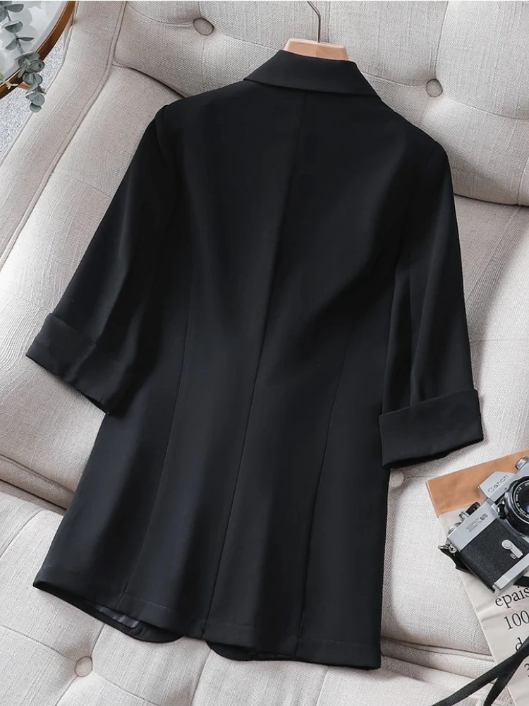 High Quality Korean Style New Spring and Summer Women Suit Coat 2023 Temperament Solid Color Female Office Blazer Jacket Female