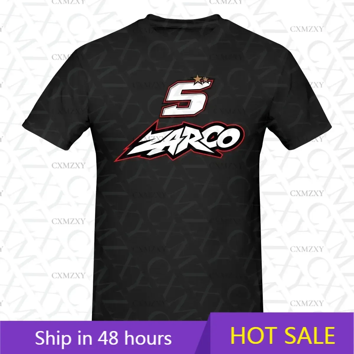 

Funny Johann Zarco Men's T-shirt Printed Tops are loose and slim fit Women's T-shirts