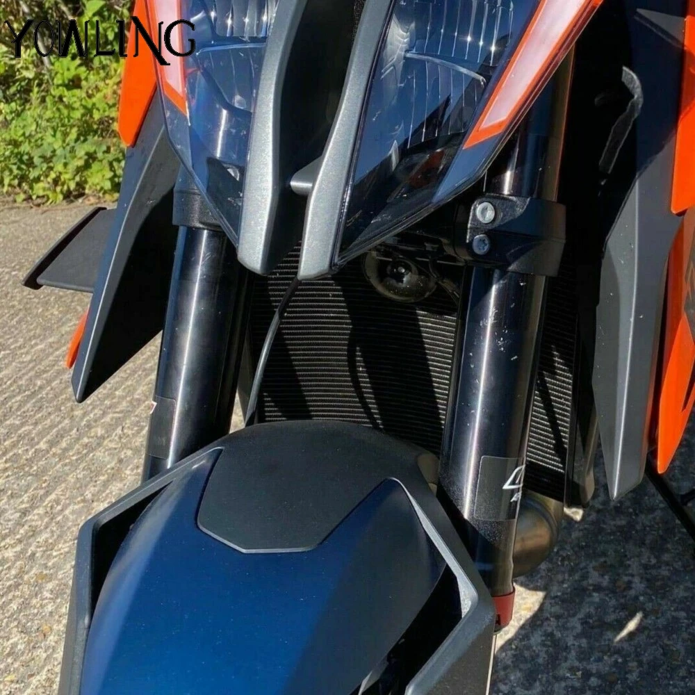 Black For 1290 Super Duke R RR EVO 2018-2019-2020-2021-2022-2023 Naked Front Downforce Spoiler Winglet Aerodynamic Wing Spoiler