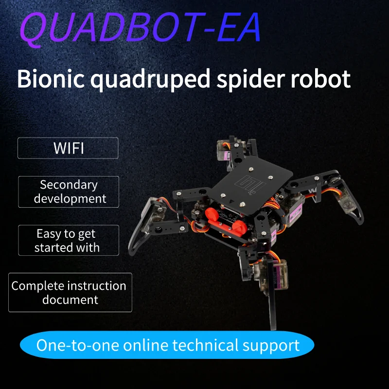 Scientific Robot Toy for Arduino, Bionic Quadruped Spider Explorer Kit, Multi-function DIY Building Smart Toys