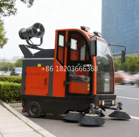 Customized Park Use Battery Operated Electric Outdoor Intelligent Automatic Walking Street Road Sweeper