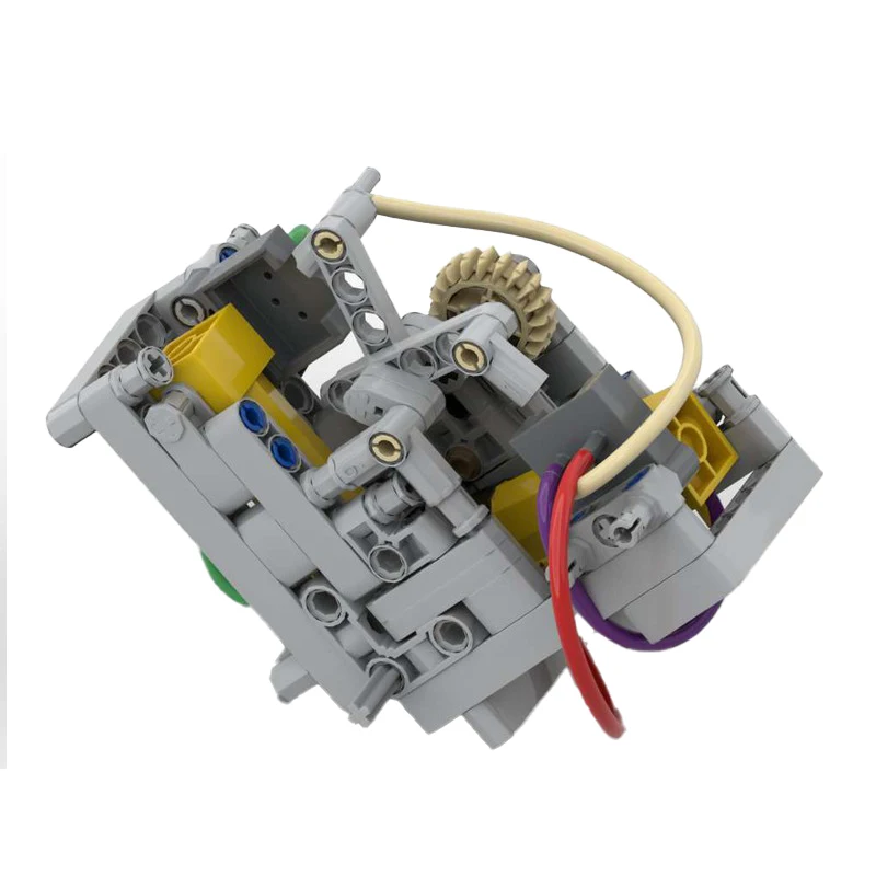 Nouveau moteur pneumatique technique en forme de cœur V2 avec 47225 47225, pièces MOC, blocs de construction, briques à monter soi-même, jouet pour enfants, cadeau