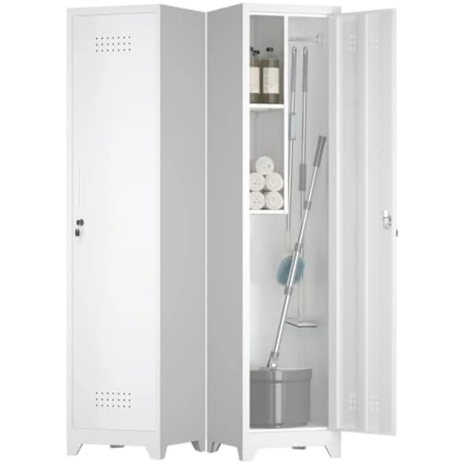Slim Broom Closet Storage Cabinet, 65