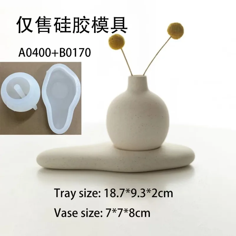 Creative and simple small vase, high-end home decoration desktop ornament, mini flower ware, Japanese mold