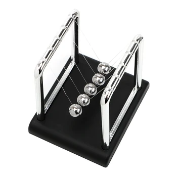 Metal Pendulum Ball Desk Table Decor Physics Science Pendulum Newton Ball Steel Balance Ball Newton's Cradle