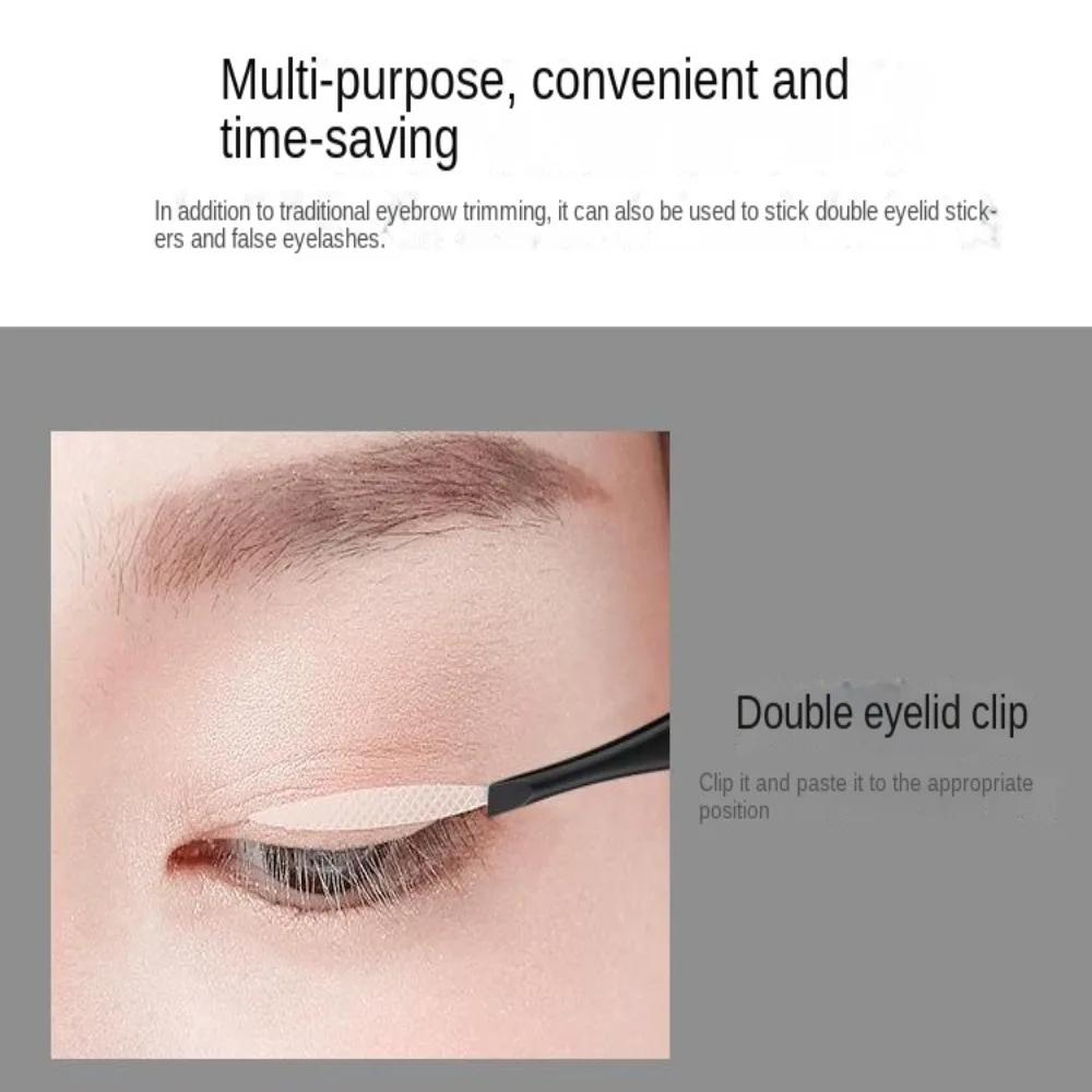 Slant Tweezers Shape Hair Pluckers Spray Paint Cartoon Cat Pattern Eyebrow Trimming Shaving Creative Eyelash Tweezers