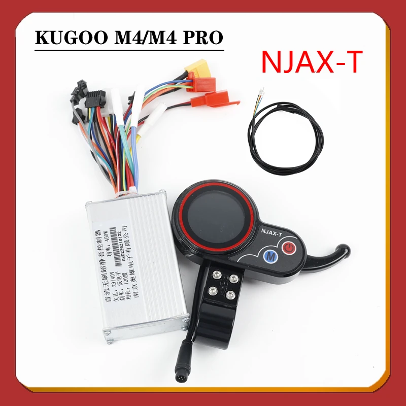 For KUGOO M4 Electric Scooter NJAX-T DC Brushless Ultra Silent Controller Group 48V 6-Pin Led Communication Instrument