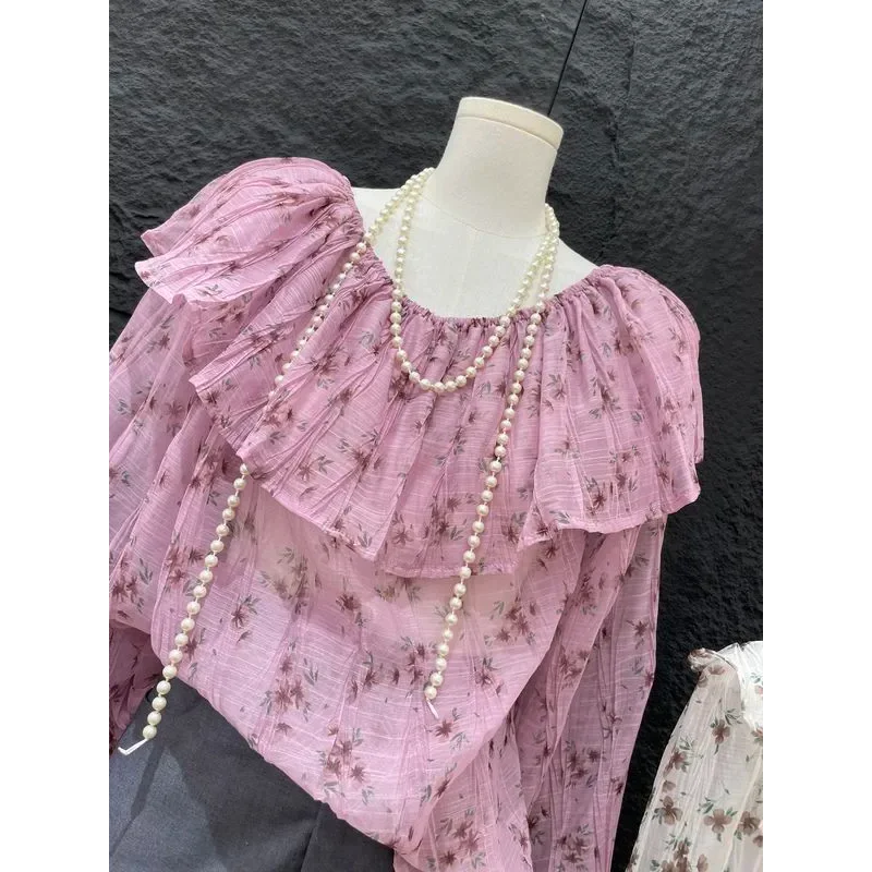 Women's Sweet Ruffled Off Shou - Blouse Off Shoulder recension och pris