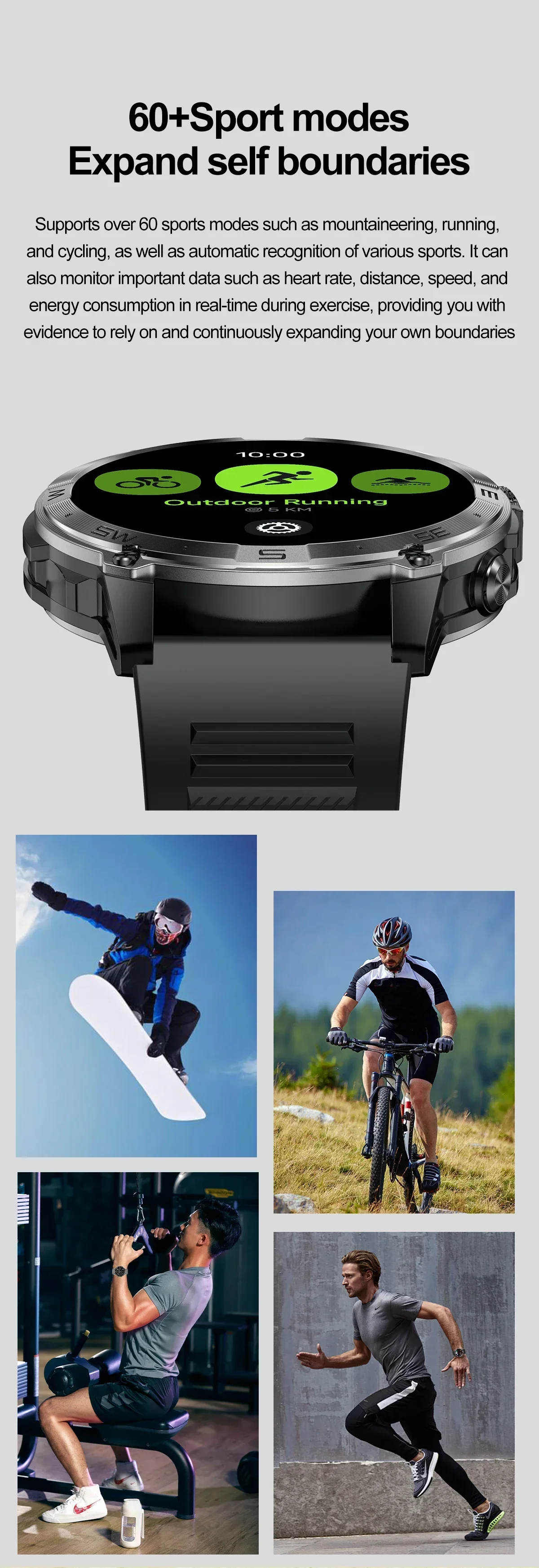 VWAR T-Rex 3 PRO Militärische IP68 Wasserdichte Smartwatch für Herren, Outdoor-Fitness-Tracker, Bluetooth-Anruf, Eingebautes GPS, Sport-Smartwatch – Detail 9