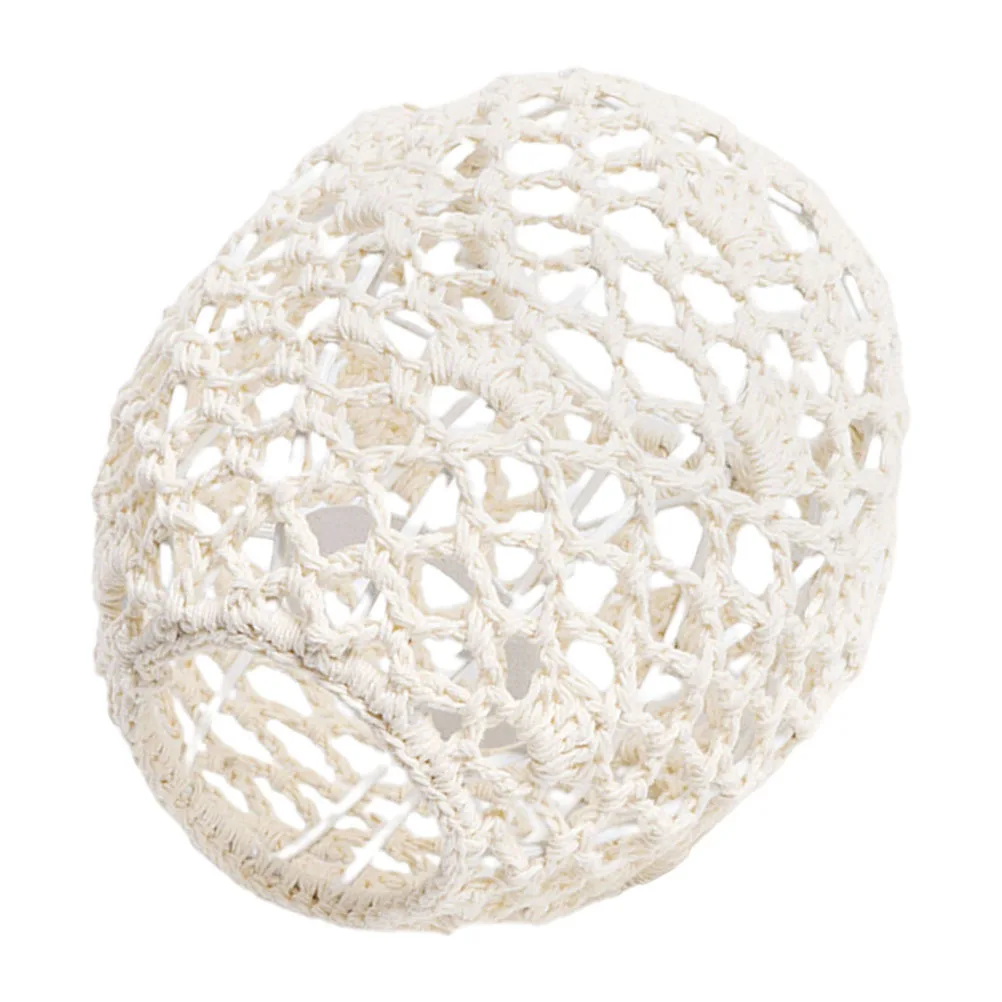 

Boho Style Cotton Rope Lampshade Handwoven Artistic Rustic Colors Soft Lighting Cover for Living Room Hotel Restaurant