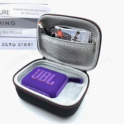 EVA Case for JBL Go4 Speaker Bag Shockproof Anti-scratch Travel Protective Bag Hard Carry Case(speaker Not Included)