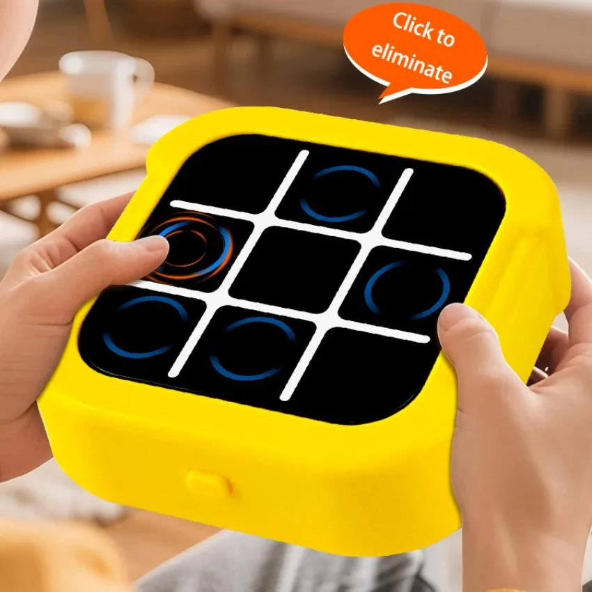 Electronic Chessboard Tic Tac Toe Multifunctional Children's Education Strategy Toy Parent-Child Fun Interactive Brain Game