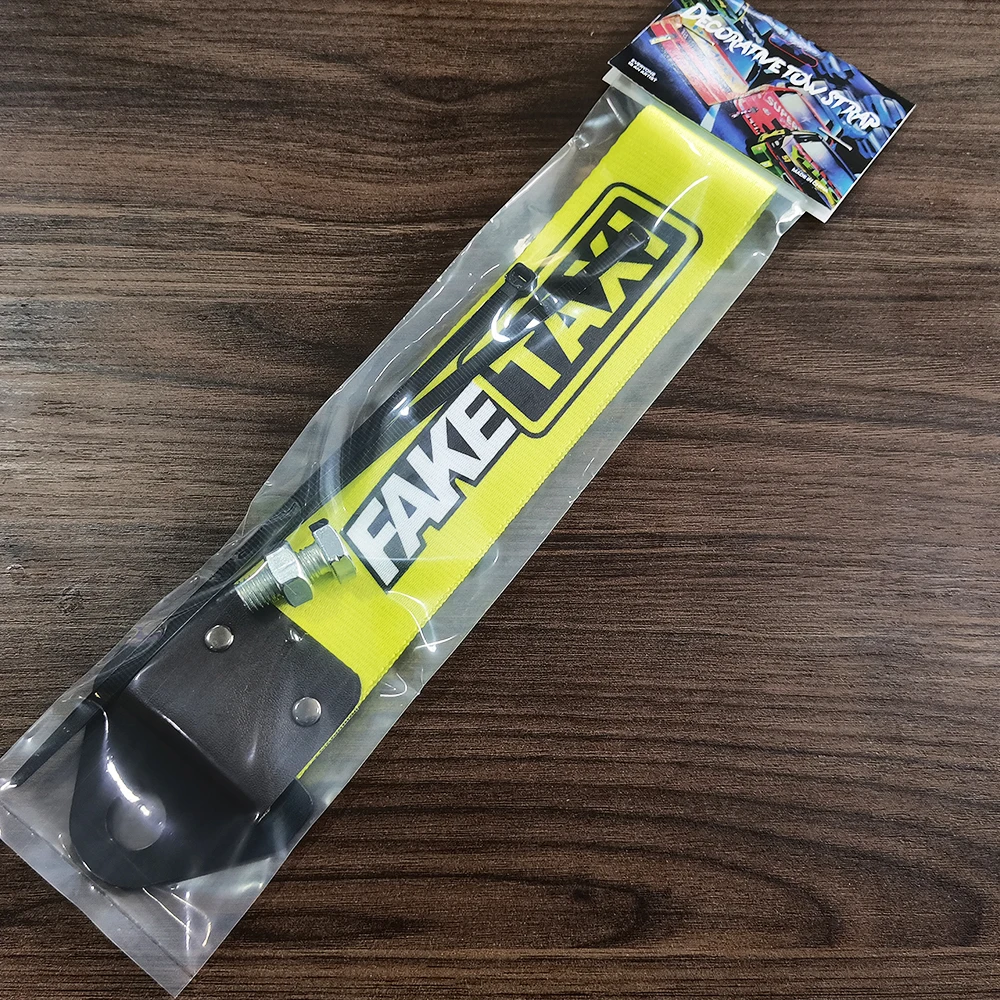 1 قطعة حبل سحب السيارة مقطورة حزام JDM أنيمي شعار مصبغة خارجية زينة ل JDM سباق نمط شعار اكسسوارات السيارات