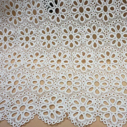 Cotton Embroidery Lace Fabric,Lace Trim DIY Handmade Sew Accessorie DIY