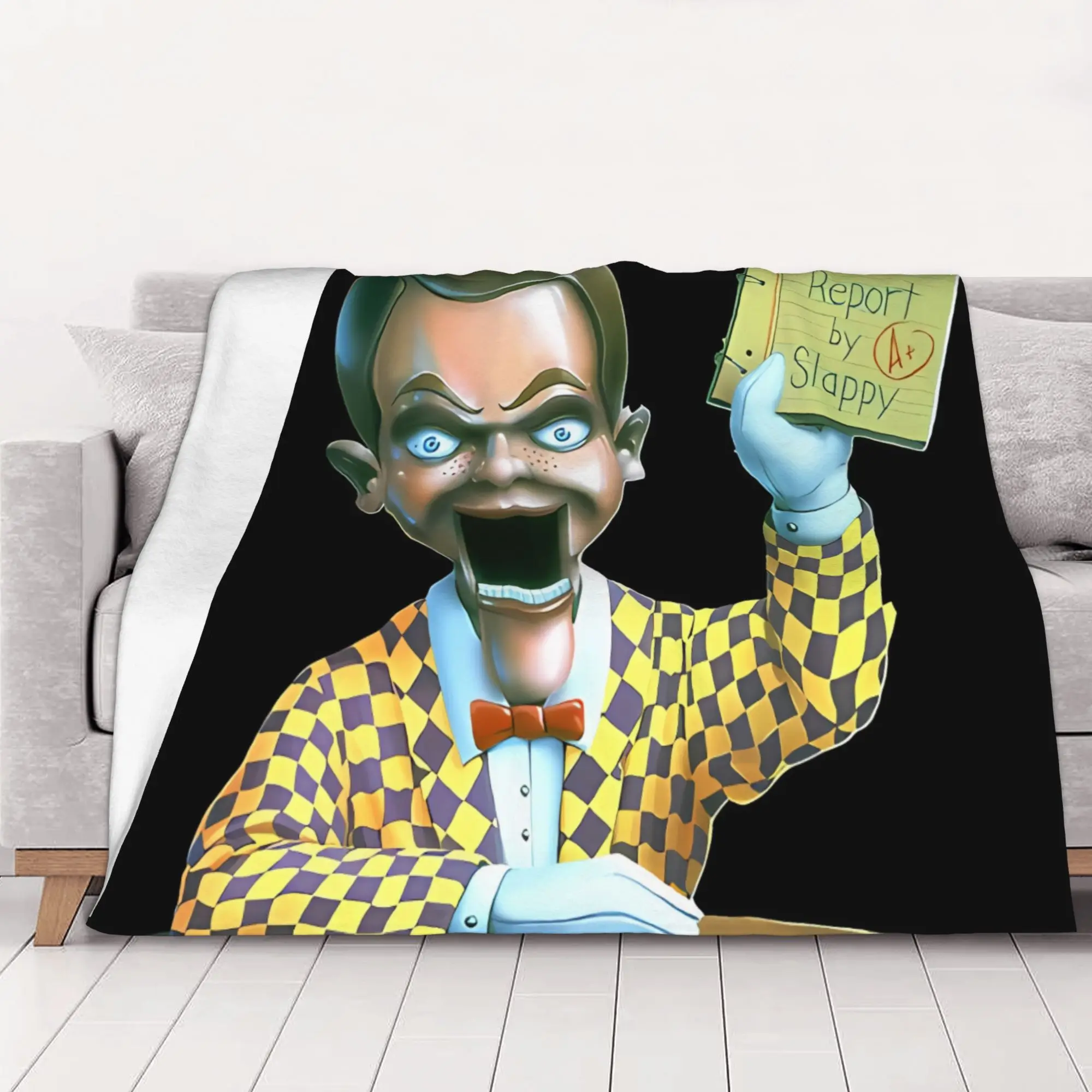 1PC Night Of The Living Dummy Goosebumps home room decorations Winter Blankets for Adults Bedding Home Interior Sofa Knee
