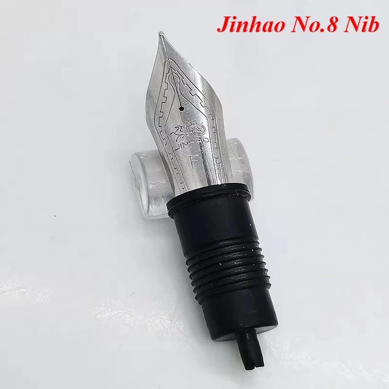 

Jinhao Fountain Pen Nibs No.8 EF F M 0.38 0.5 0.7MM Big Size Universal Tip School Student Ink Writing Pen Tip Golden Silver Nib