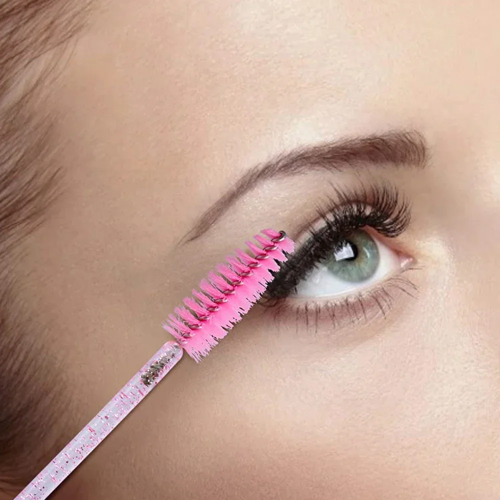 فرشاة ماكياج أداة ل الماسكارا تمديد لاش 50/100 قطعة فرش المتاح الرموش الصولجانات قضيب التخزين المؤقت أدوات تاجر الجملة