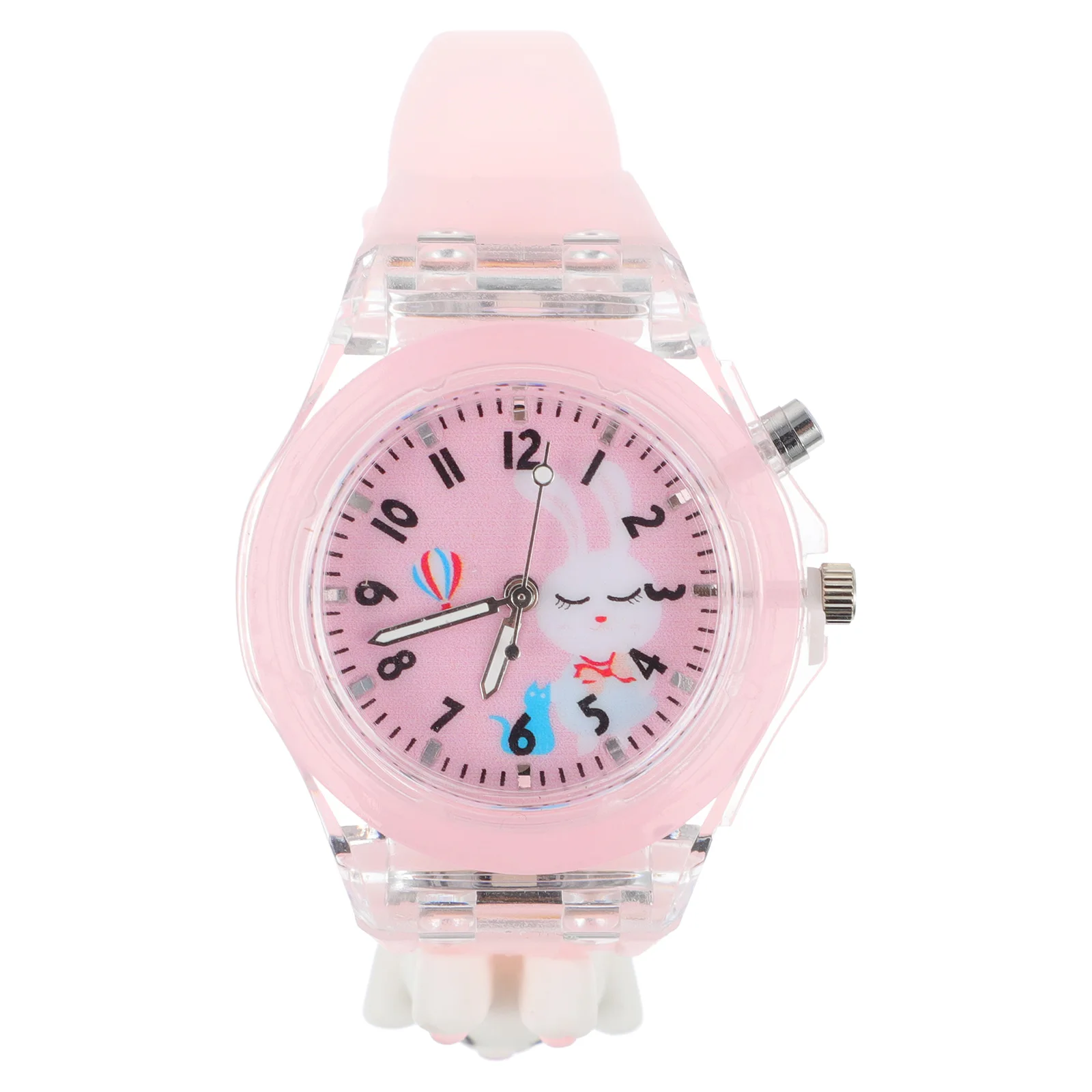 

Luminous LED Light Digital Kids Watches Waterproof Childrens Student Rabbit Design Bright Colorful Gifts